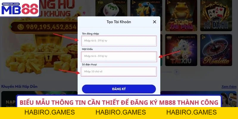 Hướng Dẫn 4 Bước Đăng Ký MB88 Chi Tiết Cho Người Mới