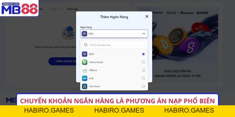 4 Bước Nạp Tiền MB88 Cực Nhanh Cho Người Mới Bắt Đầu