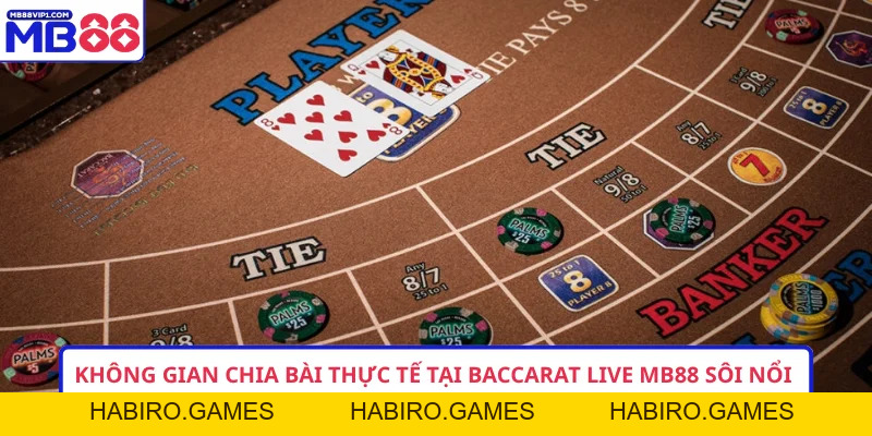 Baccarat Live MB88 – Trải Nghiệm Đẳng Cấp Với Dealer Thật