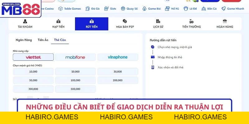 Hướng Dẫn 3 Bước Rút Tiền MB88 Nhanh Gọn Nhất 2026