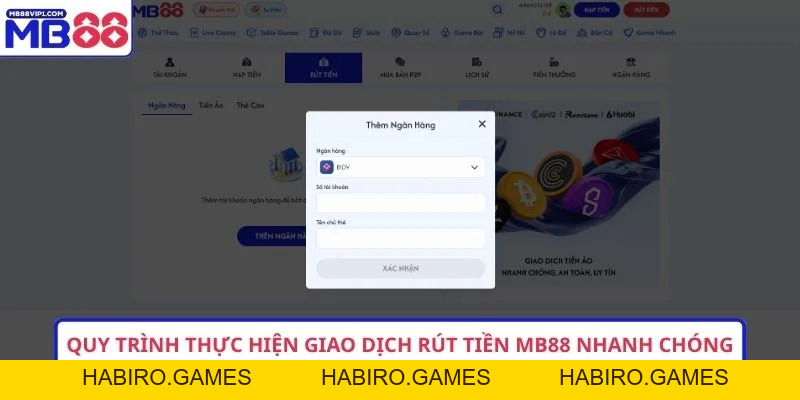 Hướng Dẫn 3 Bước Rút Tiền MB88 Nhanh Gọn Nhất 2026