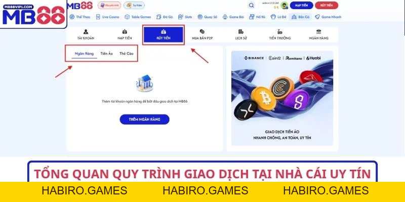 Hướng Dẫn 3 Bước Rút Tiền MB88 Nhanh Gọn Nhất 2026